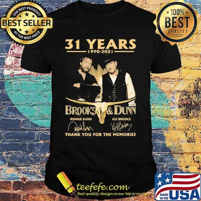 31 Years 1990 2021 Brooks And Dunn Thank You For The Memories Signature Shirt