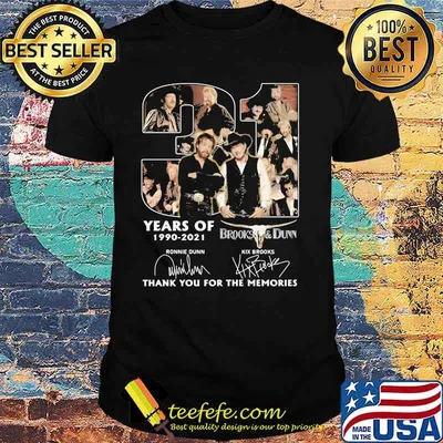 31 Years Of 1990 2021 Brooks And Dunn Thank You For The Memories Signature Shirt