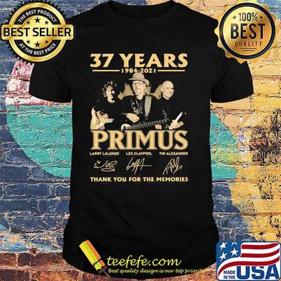 37 Years 1984 2021 Primus Thank You For The Memories Signature Shirt