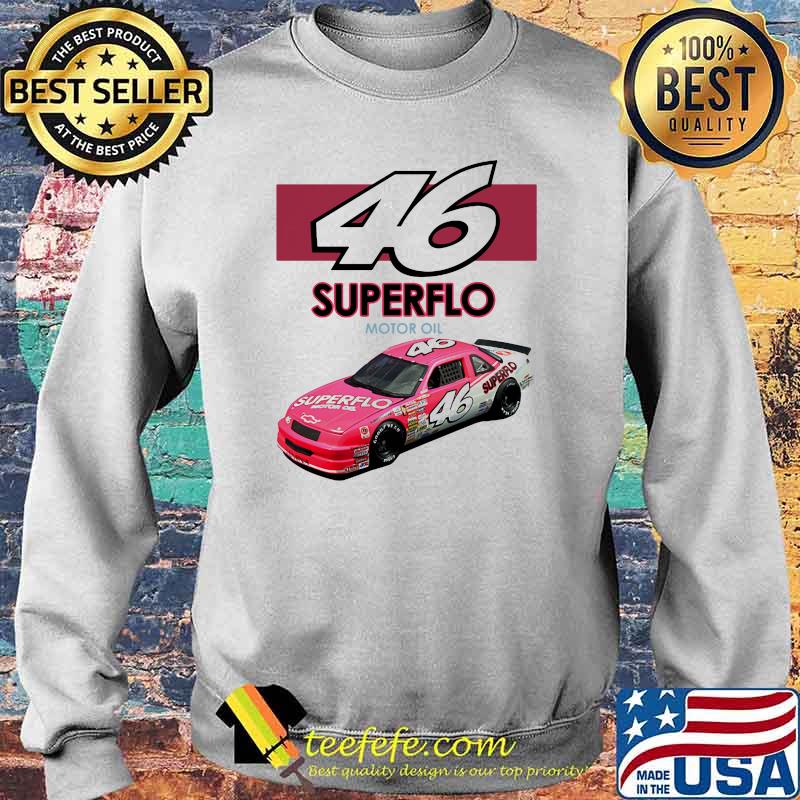 46 Superflo Motor Oil Car Pink Shirt Sweater 46 Superflo Motor Oil Car Pink Shirt Sweater