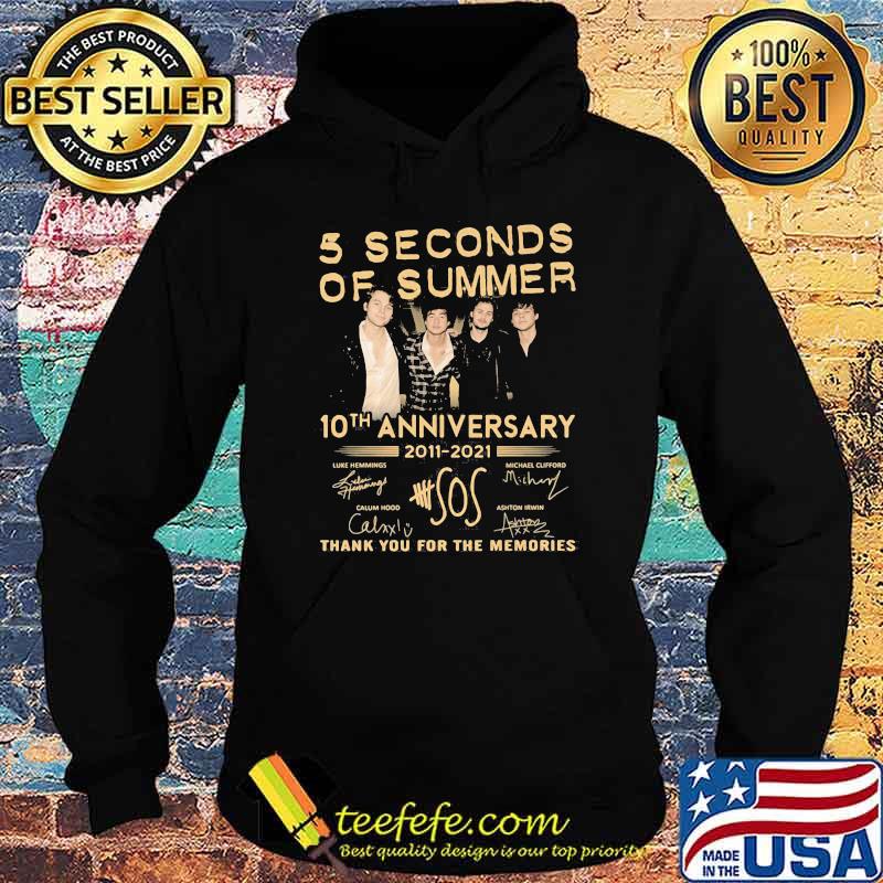 5 Seconds Of Summer 10th Anniversary 2011 2021 Sos Thank You For The Memories Signature Shirt Hoodie 5 Seconds Of Summer 10th Anniversary 2011 2021 Sos Thank You For The Memories Signature Shirt Hoodie