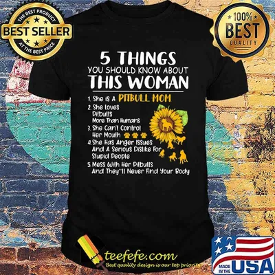 5 Things You Should Know About This Woman Pitbull Mom Sunflower Shirt