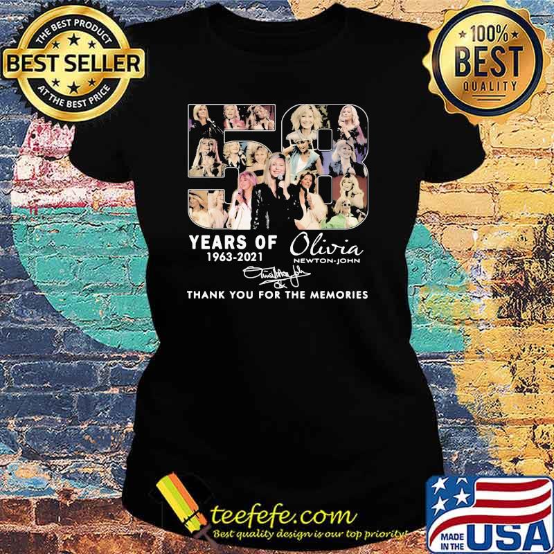 53 Years Of 1963 2021 Olivia Thank You For The Memories Signature Shirt Ladies tee 53 Years Of 1963 2021 Olivia Thank You For The Memories Signature Shirt Ladies tee