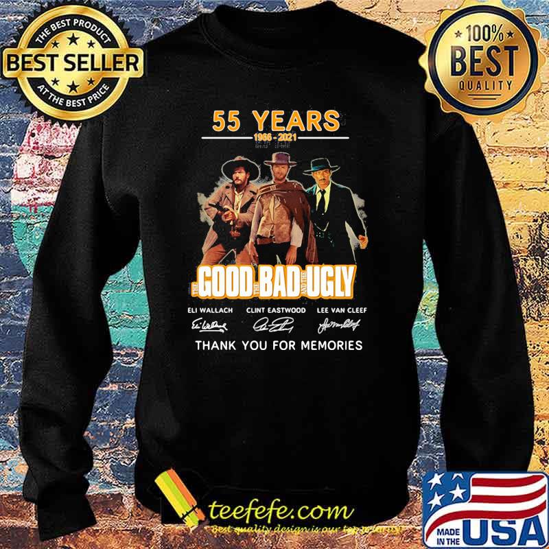 55 Years 1966 2021 Good Bad Ugly Thank You For The Memories Signature Shirt Sweater 55 Years 1966 2021 Good Bad Ugly Thank You For The Memories Signature Shirt Sweater