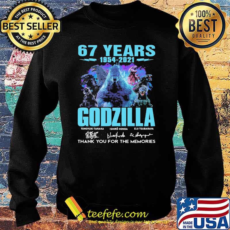 67 Years 1954 2021 Godzilla Thank You For The Memories Signature Shirt Sweater 67 Years 1954 2021 Godzilla Thank You For The Memories Signature Shirt Sweater