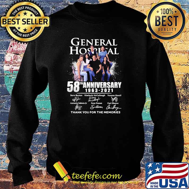 General Hospital 58th Anniversary 1963 2021 Thank You For The Memories Signature Shirt Sweater General Hospital 58th Anniversary 1963 2021 Thank You For The Memories Signature Shirt Sweater