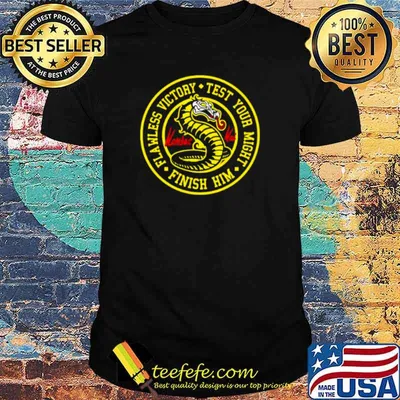 Flawless Victory Test Your Might Finish Him Kombat Mortal Shirt