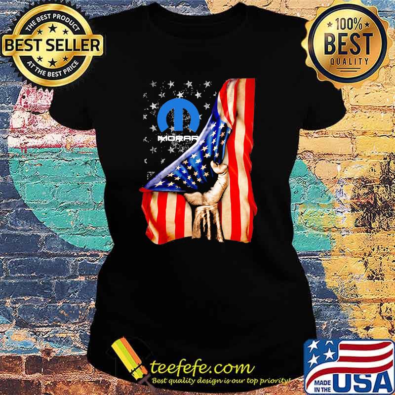 American Flag With Mopar Logo Shirt Ladies tee American Flag With Mopar Logo Shirt Ladies tee