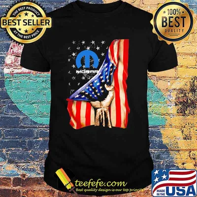 American Flag With Mopar Logo Shirt