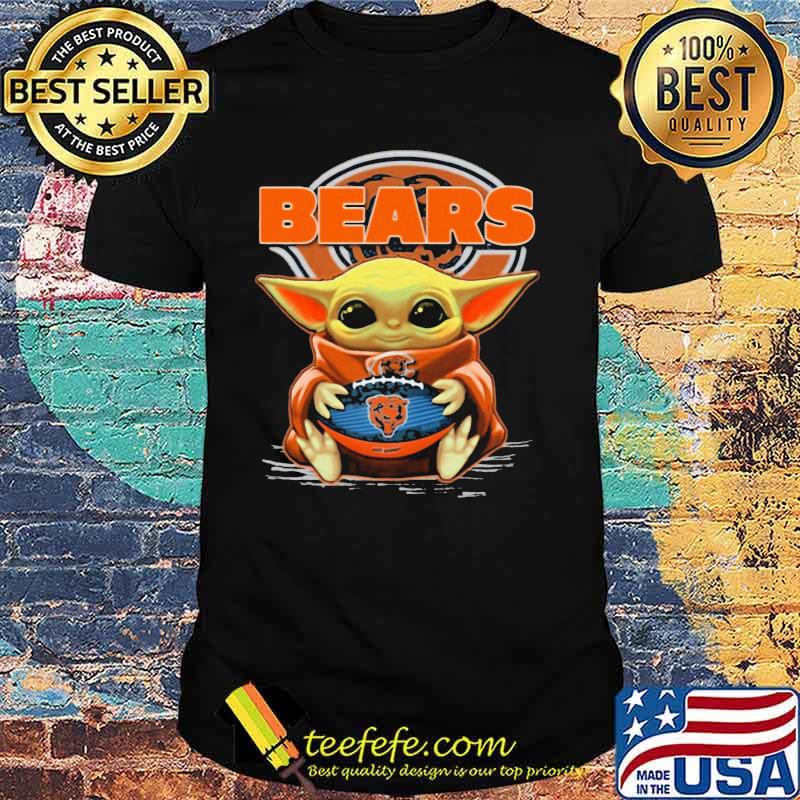 Baby Yoda Hug Ball Team Bears Shirt