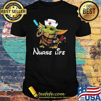 Baby Yoda Nurse Life Disney Shirt
