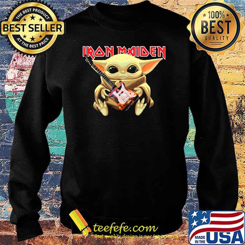 Baby Yoda Play Guitar Iron Maiden Shirt Sweater Baby Yoda Play Guitar Iron Maiden Shirt Sweater