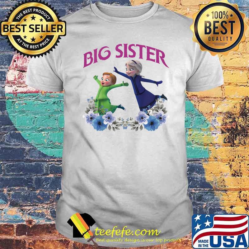 Big Sister Princess Flowers Shirt