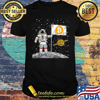 Bitcoin Astronaut To The Moon Blockchain Crypto Shirt