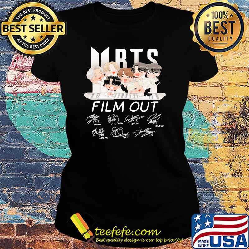 BTS Film Out Signature Shirt Ladies tee BTS Film Out Signature Shirt Ladies tee