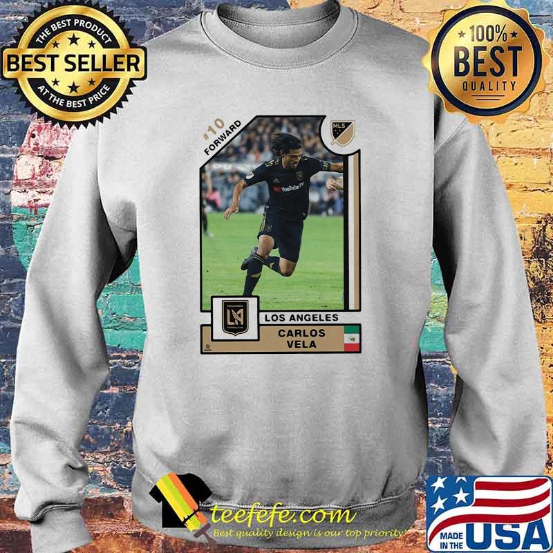 Carlos Vela MLSPA Player Card Los Angeles Shirt Sweater Carlos Vela MLSPA Player Card Los Angeles Shirt Sweater