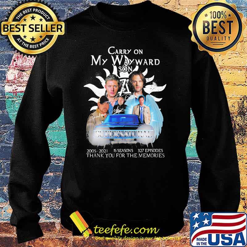 Carry On My Wayward Son Thank You For The Memories Signature Shirt Sweater Carry On My Wayward Son Thank You For The Memories Signature Shirt Sweater