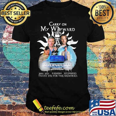 Carry On My Wayward Son Thank You For The Memories Signature Shirt