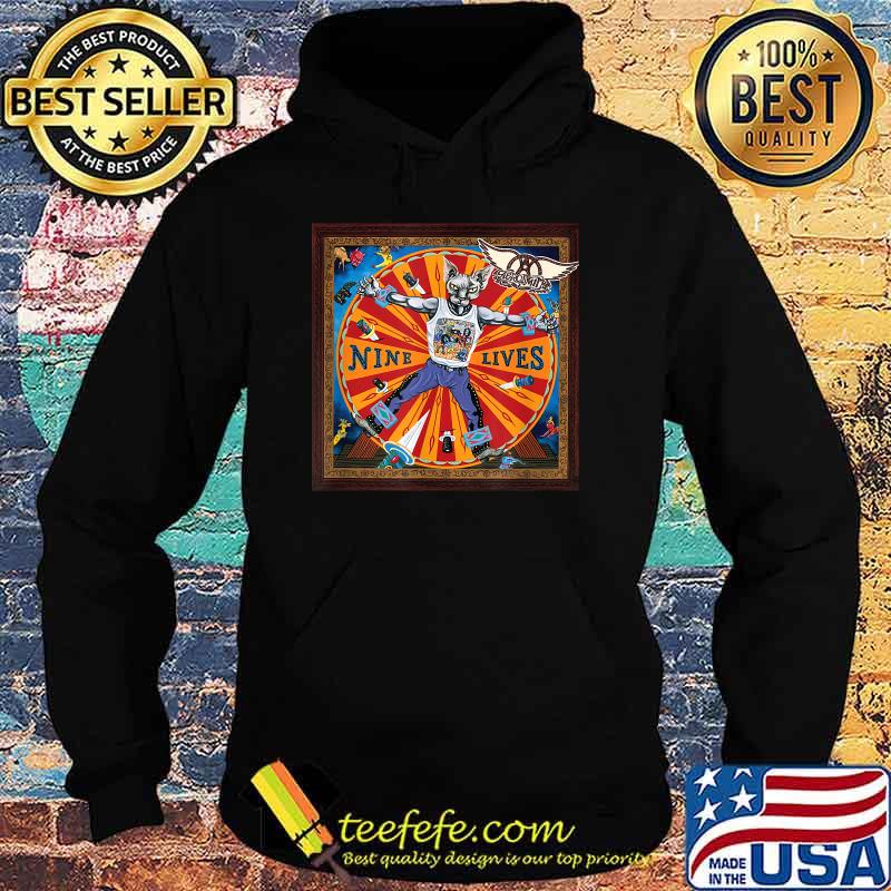 Cat Nine Lives Music Aerosmith Shirt Hoodie Cat Nine Lives Music Aerosmith Shirt Hoodie