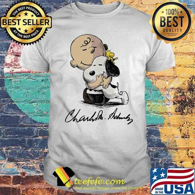 Charlie Hug Snoopy Signature Shirt