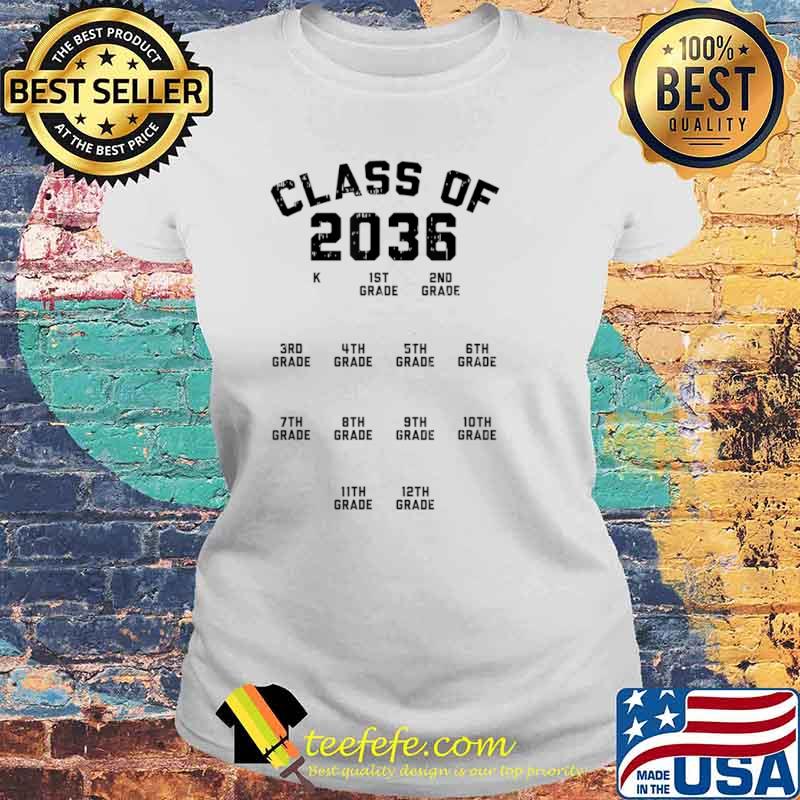 Class Of 2036 Handprint First Day Kindergarten Grow With Me Shirt Laides tee Class Of 2036 Handprint First Day Kindergarten Grow With Me Shirt Laides tee