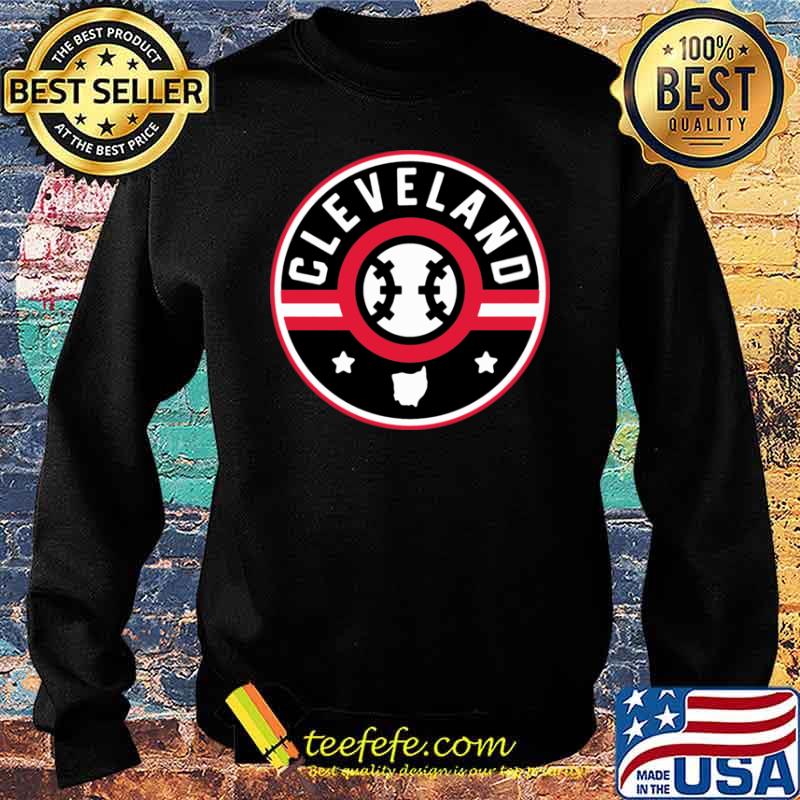Cleveland Baseball Stars and Stripes Ohio Map Outline Shirt Sweater Cleveland Baseball Stars and Stripes Ohio Map Outline Shirt Sweater