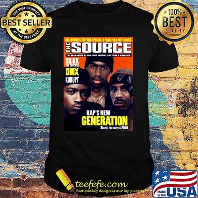 Collector Edition Special 3 Page Fold Out Cover The Source Silk The Shocker DMX Kurupt Rap’s New Generation Blazin The Way To To 2000 Shirt
