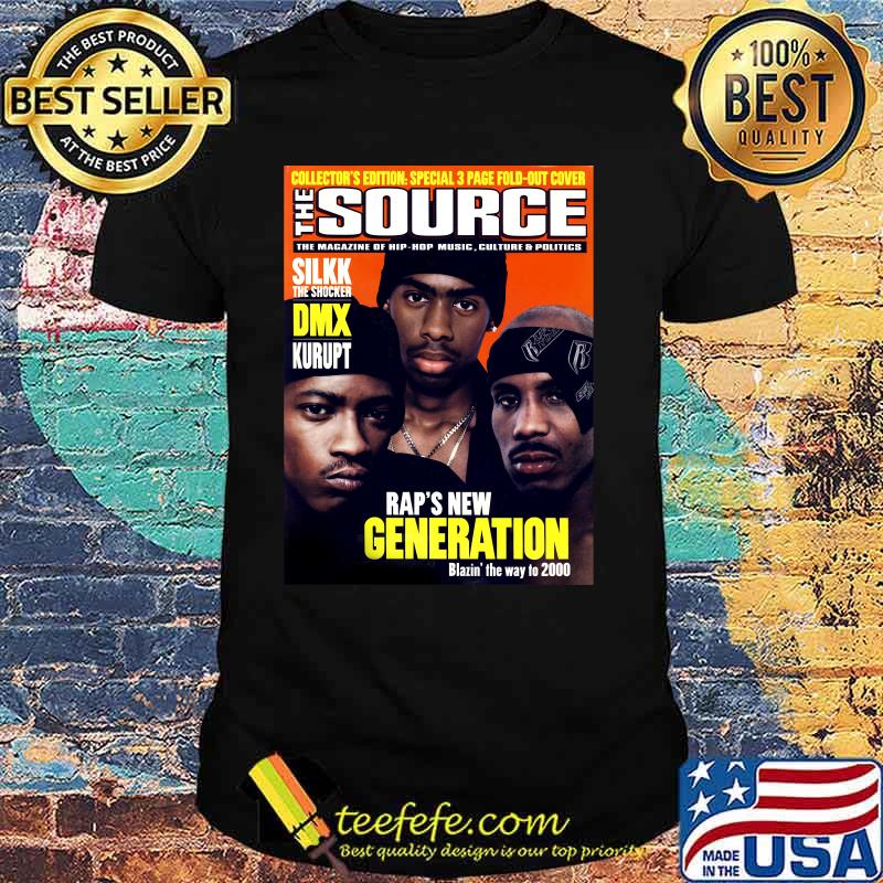 Collector Edition Special 3 Page Fold Out Cover The Source Silk The Shocker DMX Kurupt Rap’s New Generation Blazin The Way To To 2000 Shirt