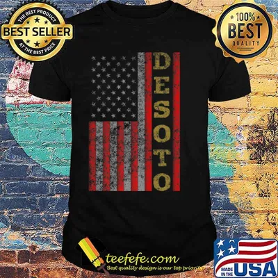 Cool Patriotic Desoto USA US Flag Shirt