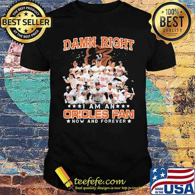 Damn Right I Am An Orioles Fan Now And Forever Stars Shirt