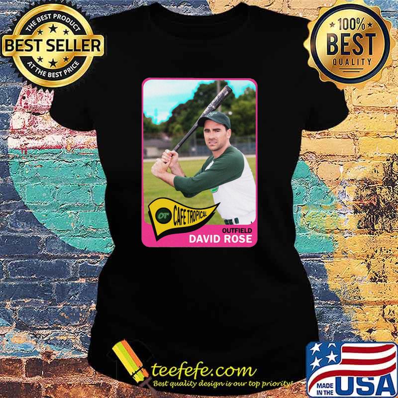 David Rose Outfield Café Tropical Shirt Ladies tee David Rose Outfield Café Tropical Shirt Ladies tee