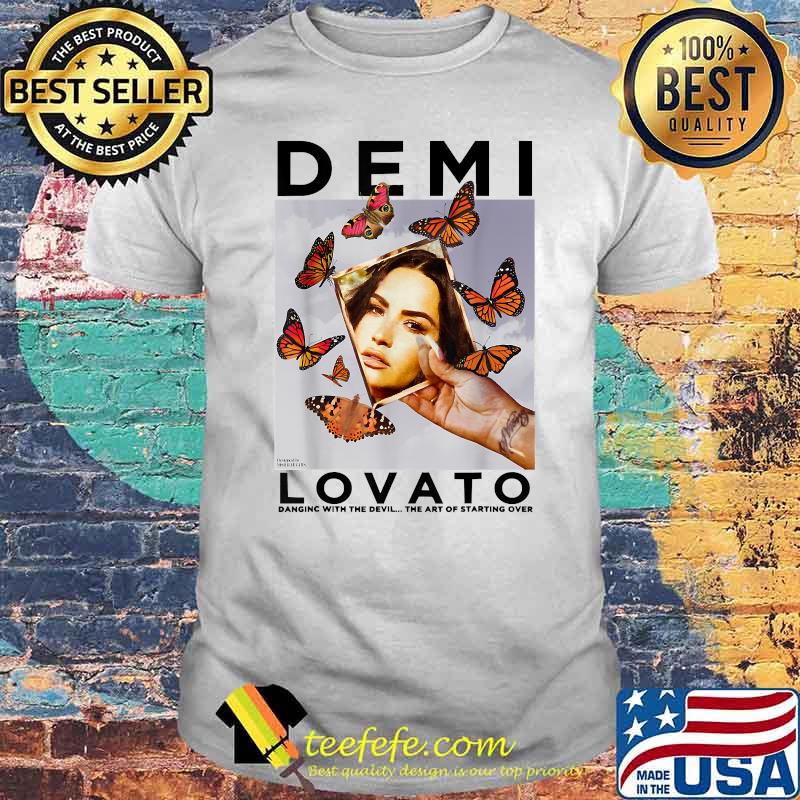 Demi Lovato Danginc With The Devil The Art If Starting Over Butterflies Shirt