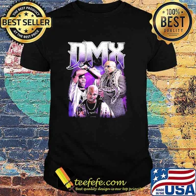 Dmx È Buio E L'inferno È Caldo Ruff Ryders Inno Premium Graphic T-Shirt In Black & Red Retrò Vintage Vintage Old School 90's Hip Hop Rap Shirt
