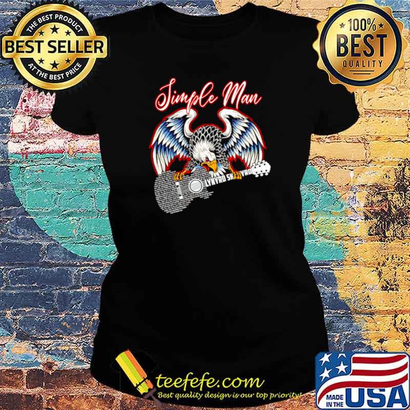 Eagle Lynyrd Skynyrd simple man guitar Ladies tee Eagle Lynyrd Skynyrd simple man guitar Ladies tee