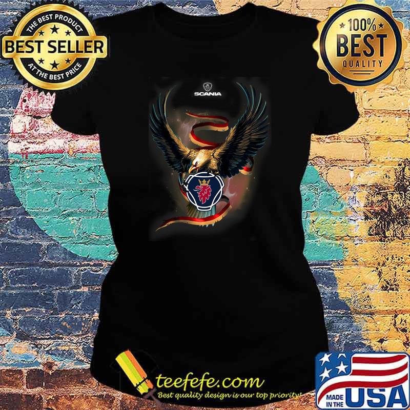 Eagle With Scania Logo Shirt Ladies tee Eagle With Scania Logo Shirt Ladies tee
