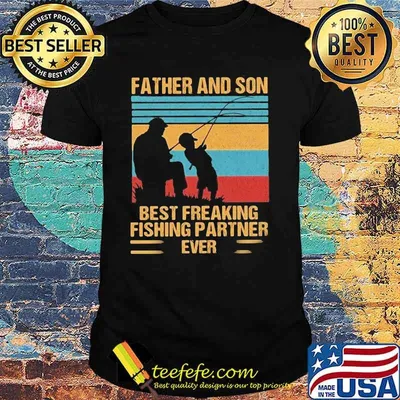 Father And Son Best Freaking Fishing Partner Ever Vintage Shirt