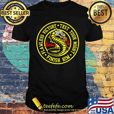 Flawless Victory Test Your Might Finish Him Kombat Mortal Shirt