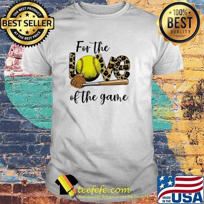 For The Love Of The Game Softball Lepoard Shirt