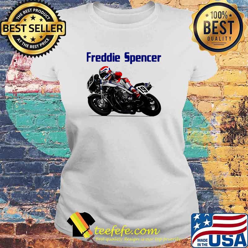 Freddie Spencer World Champion Motorcycle Shirt Laides tee Freddie Spencer World Champion Motorcycle Shirt Laides tee