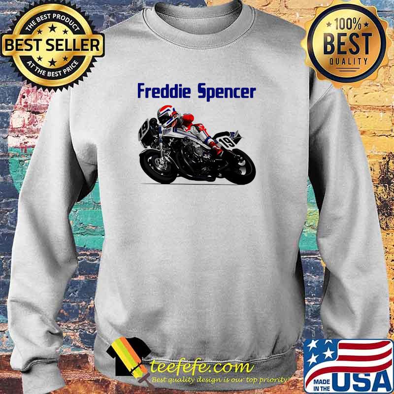 Freddie Spencer World Champion Motorcycle Shirt Sweater Freddie Spencer World Champion Motorcycle Shirt Sweater