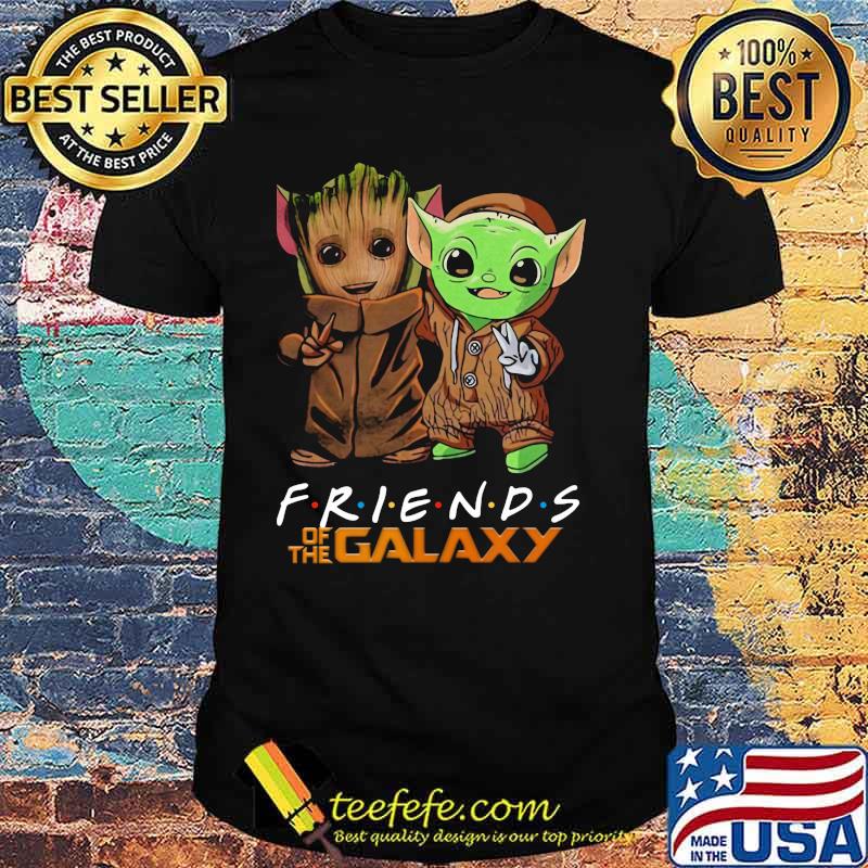 Friends Of The Galaxy Baby Groot And Baby Yoda Shirt Friends Of The Galaxy Baby Groot And Baby Yoda Shirt