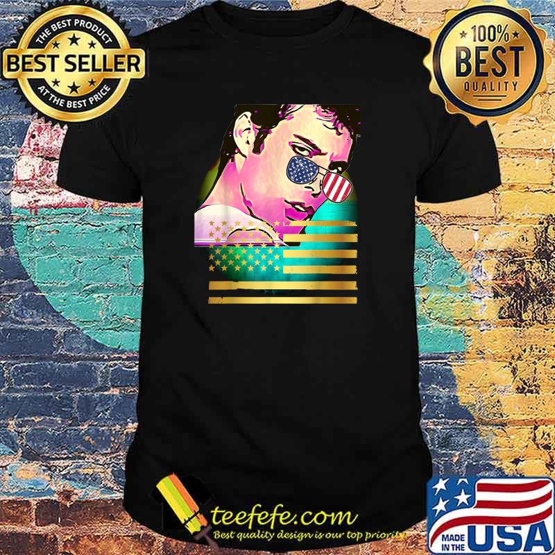 Glare Glasses patriotic american flag Shirt