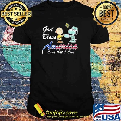 God Bless American Land That I Love Snnopy And Charlie Covid 19 Shirt