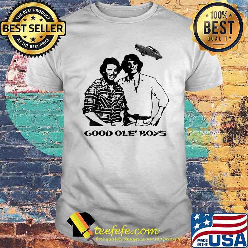 Good Ole Boys Black and White Dukes Of Hazzard Cars Vaporware For Fans Shirt