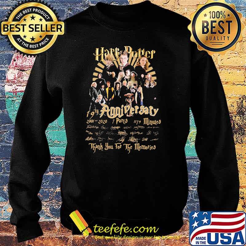 Harry Potter 19th Anniversary 2001 2021 Thank You For The Memories Signature Shirt Sweater Harry Potter 19th Anniversary 2001 2021 Thank You For The Memories Signature Shirt Sweater
