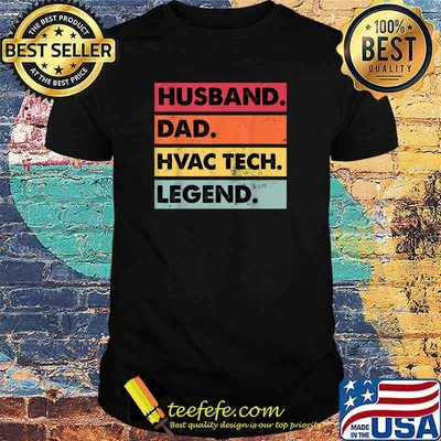 Husband Dad Hvac Tech Legend Technician Vintage Shirt