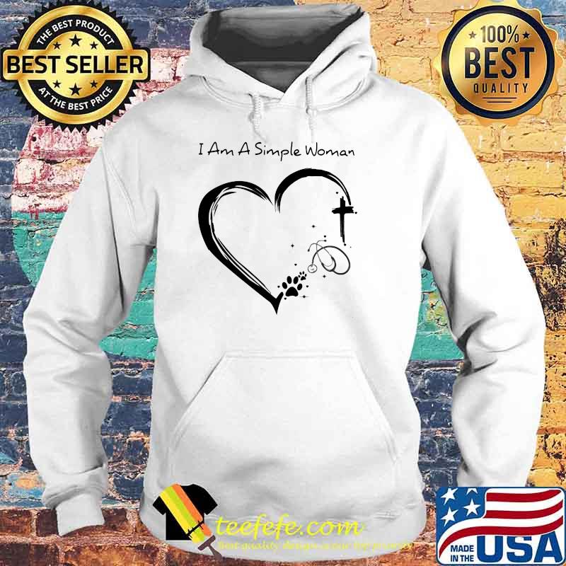 I Am A Simple Woman Dog Nurse And Jesus Shirt Hoodie I Am A Simple Woman Dog Nurse And Jesus Shirt Hoodie