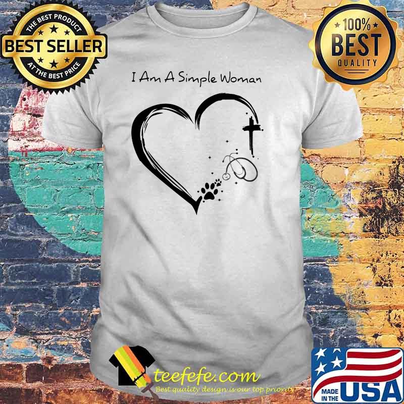 I Am A Simple Woman Dog Nurse And Jesus Shirt I Am A Simple Woman Dog Nurse And Jesus Shirt