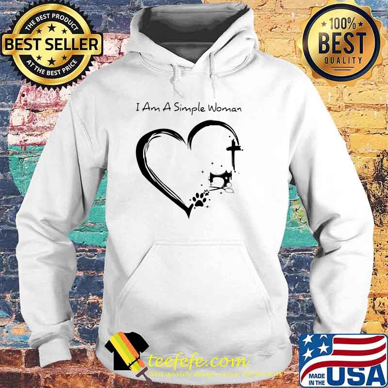 I Am A Simple Woman Dog Sewing And Jesus Shirt Hoodie I Am A Simple Woman Dog Sewing And Jesus Shirt Hoodie