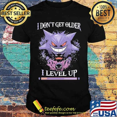 I don't get older I level up shirt